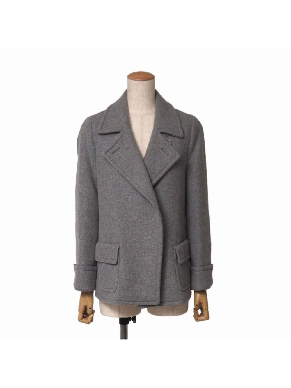 Max Mara Coat Angora Wool Jacket Short White Tag